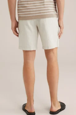 relaxed fit short van linnenmix
