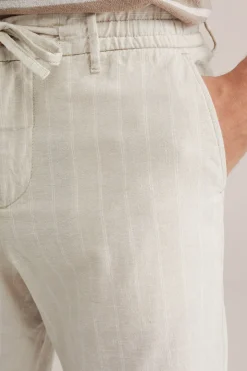 relaxed fit short van linnenmix