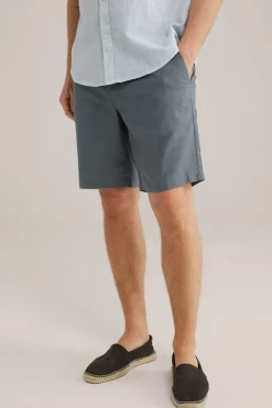 relaxed fit short van linnenmix