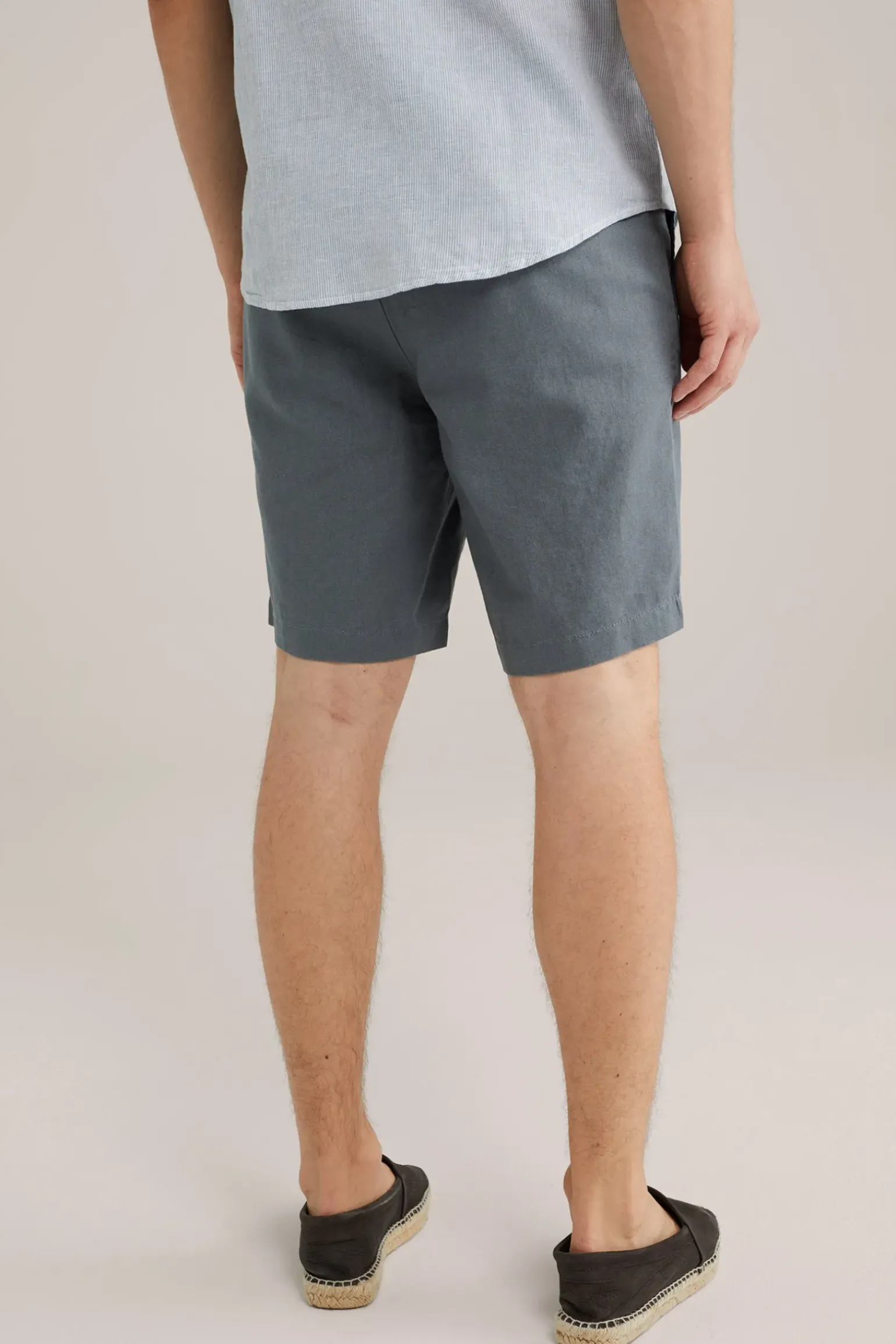 relaxed fit short van linnenmix