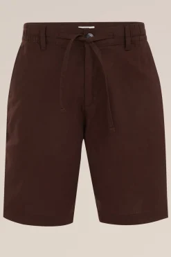 relaxed fit short van linnenmix