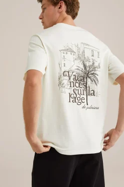 relaxed fit T-shirt met opdruk