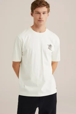 relaxed fit T-shirt met opdruk