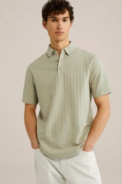 Seersucker polo