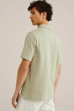 Seersucker polo