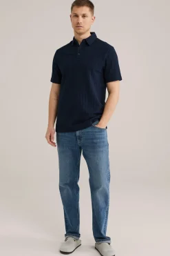 Seersucker polo
