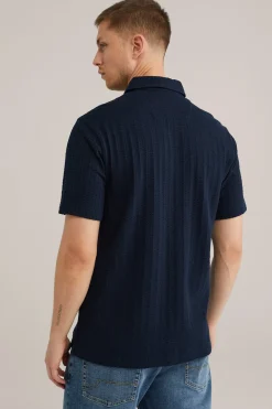 Seersucker polo