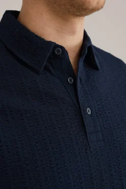 Seersucker polo