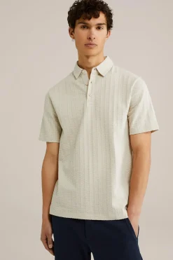 Seersucker polo