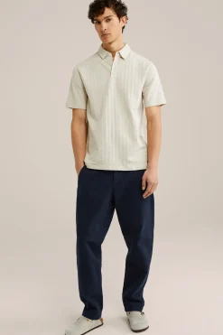Seersucker polo