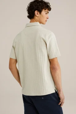 Seersucker polo