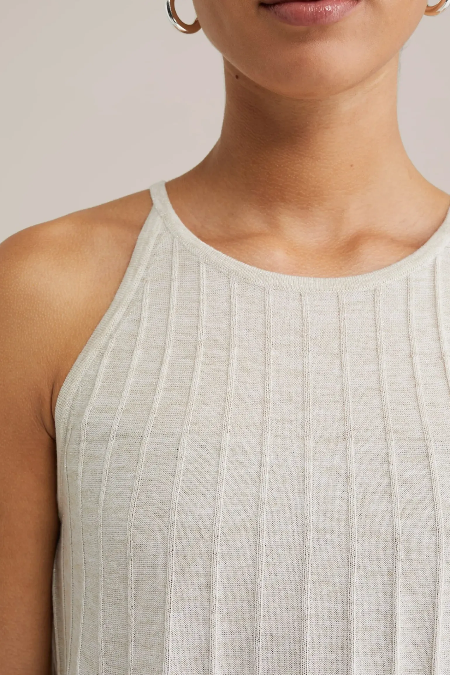 singlet met glittergaren