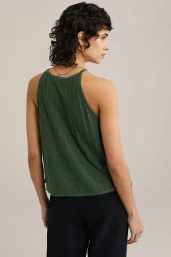 singlet met glittergaren