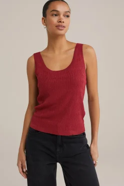 singlet met glittergaren