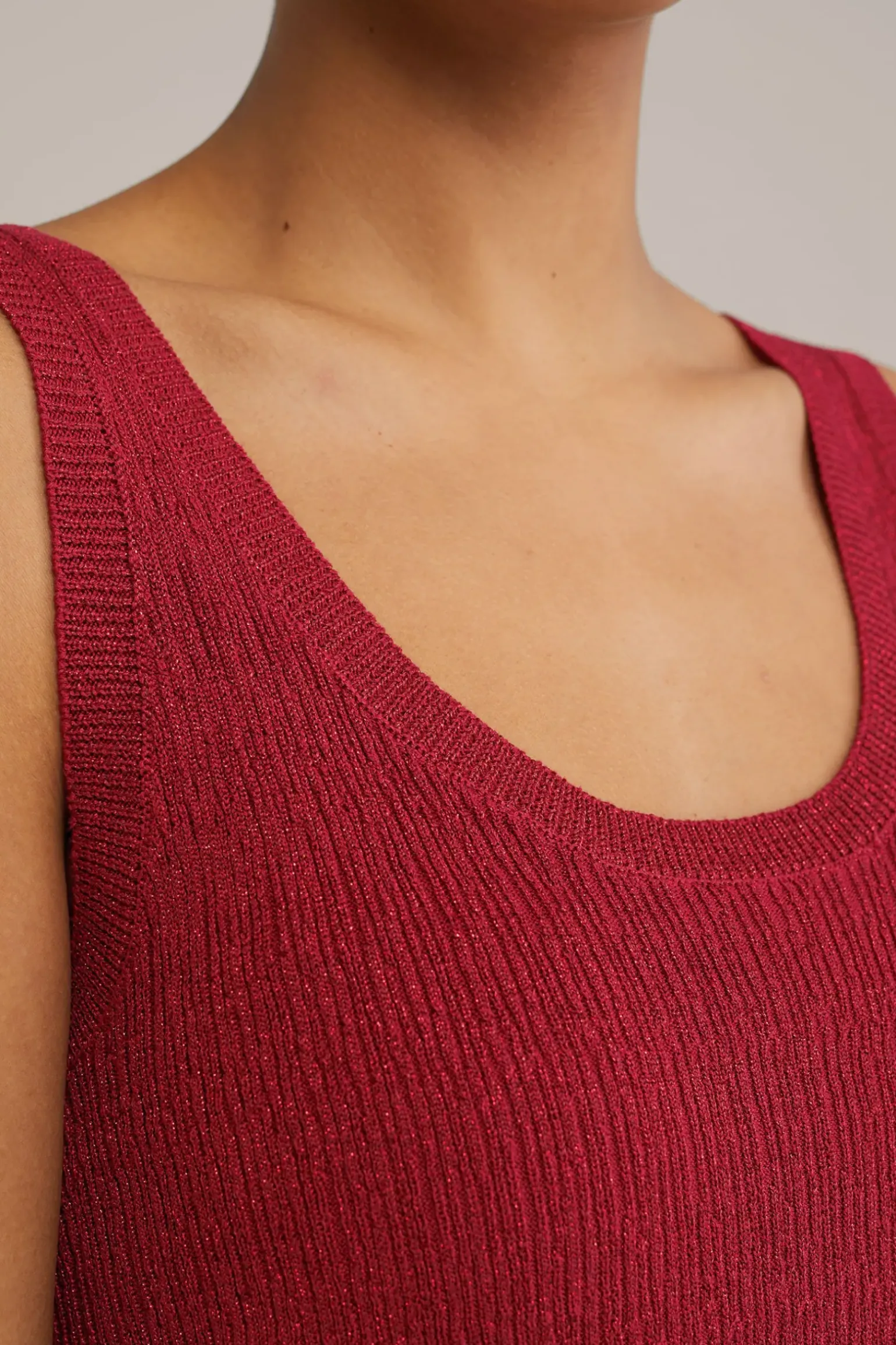singlet met glittergaren