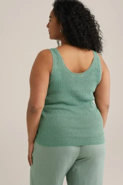 singlet met glittergaren - Curve