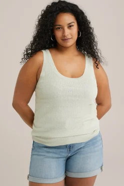singlet met glittergaren - Curve