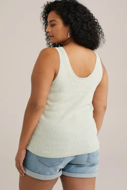 singlet met glittergaren - Curve