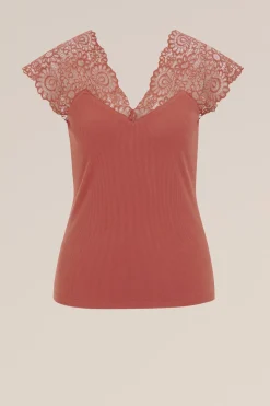 Singlet met kant