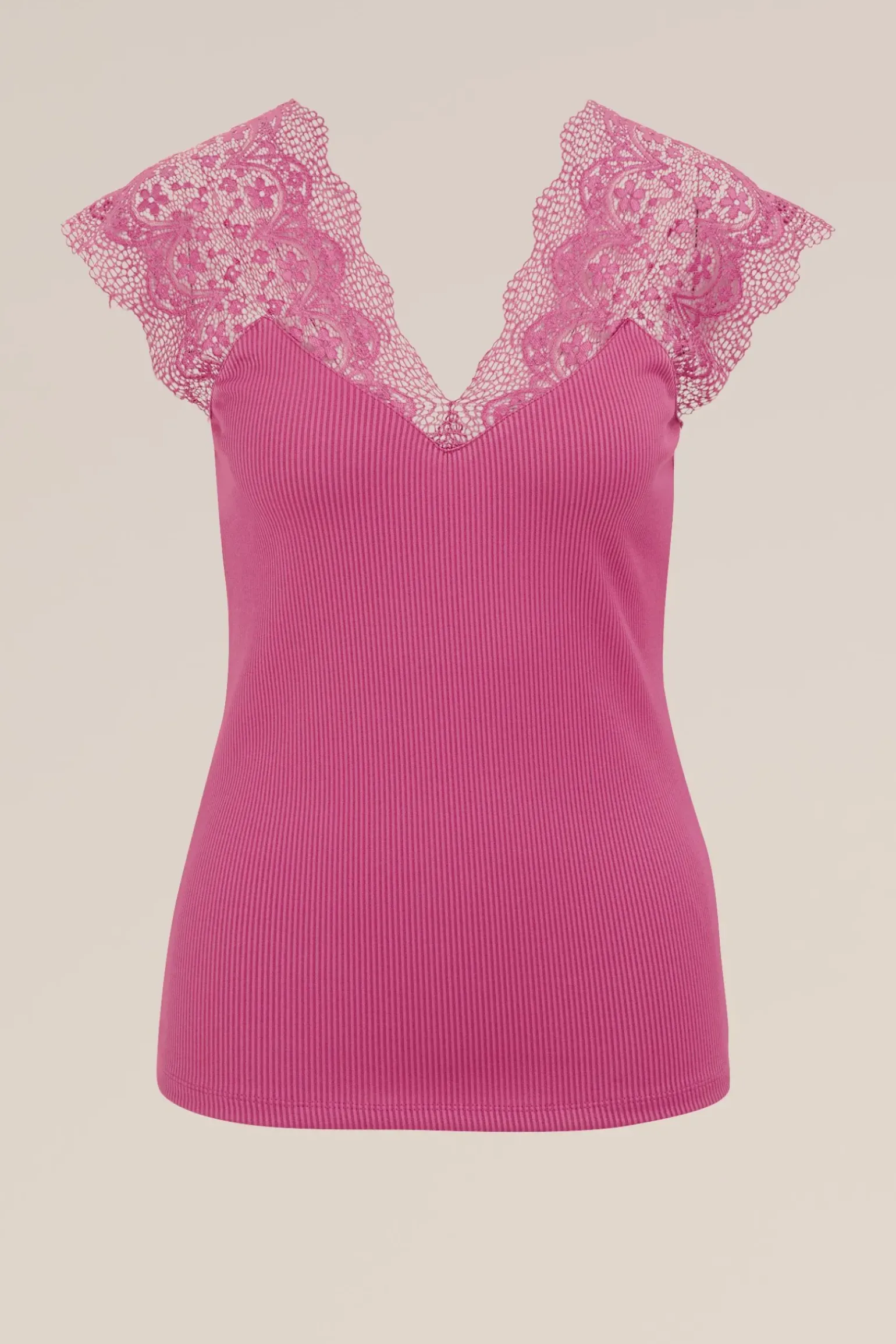 singlet met kant