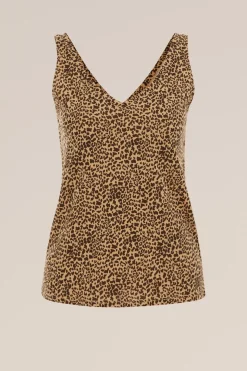 singlet met luipaard print
