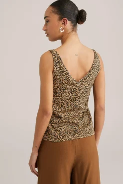 singlet met luipaard print