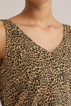singlet met luipaard print