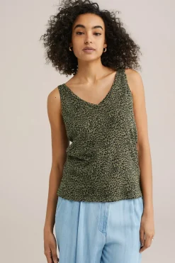 singlet met luipaard print