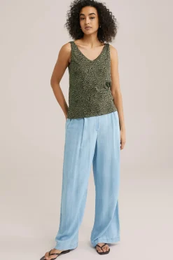 singlet met luipaard print