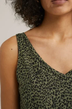 singlet met luipaard print
