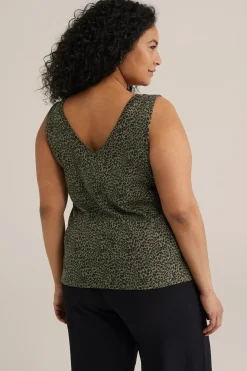 singlet met luipaard print - Curve
