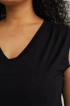 singlet met V-hals - Curve