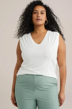 singlet met V-hals - Curve