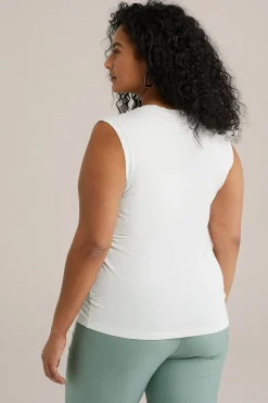 singlet met V-hals - Curve