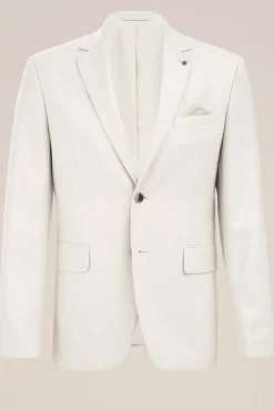 Slim fit blazer met structuur