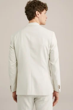 Slim fit blazer met structuur