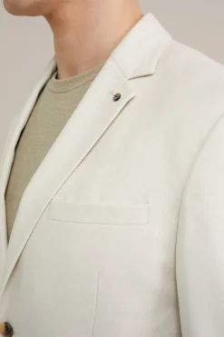 Slim fit blazer met structuur
