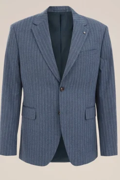 slim fit blazer met subtiele streep