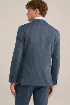 slim fit blazer met subtiele streep