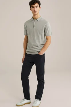 Slim fit broek van jog kwaliteit
