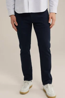 Slim fit broek van jog kwaliteit