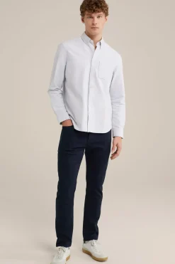 Slim fit broek van jog kwaliteit