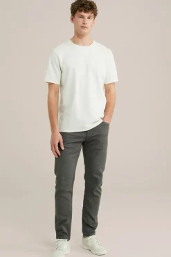 Slim fit broek van jog kwaliteit