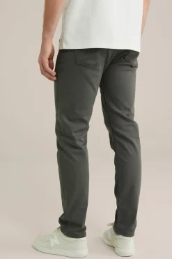 Slim fit broek van jog kwaliteit