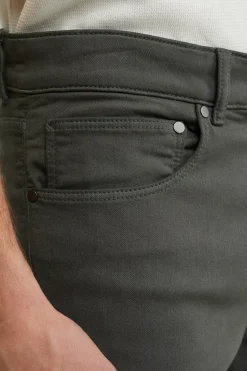 Slim fit broek van jog kwaliteit