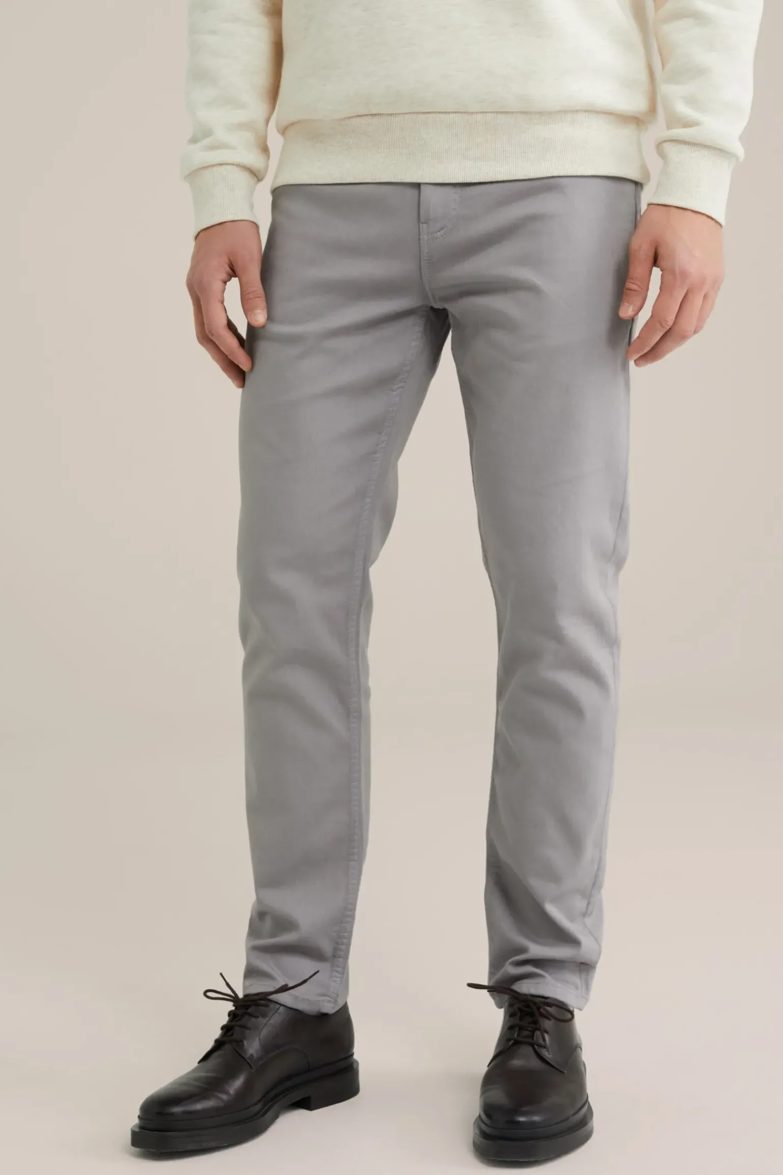 Slim fit broek van jog kwaliteit