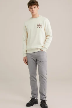 Slim fit broek van jog kwaliteit