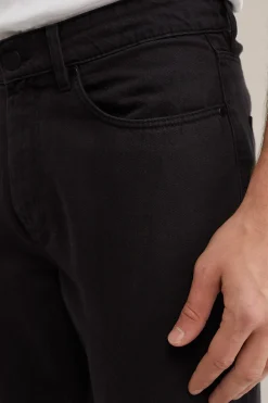 slim fit broek van linnenmix