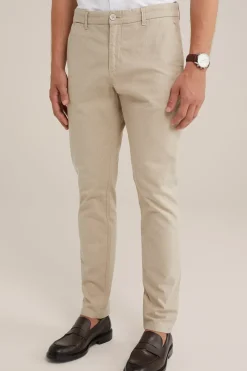 slim fit chino met dessin