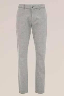 slim fit chino met structuur